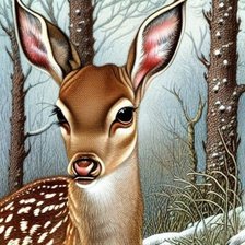 Схема вышивки «Лесная красавица»