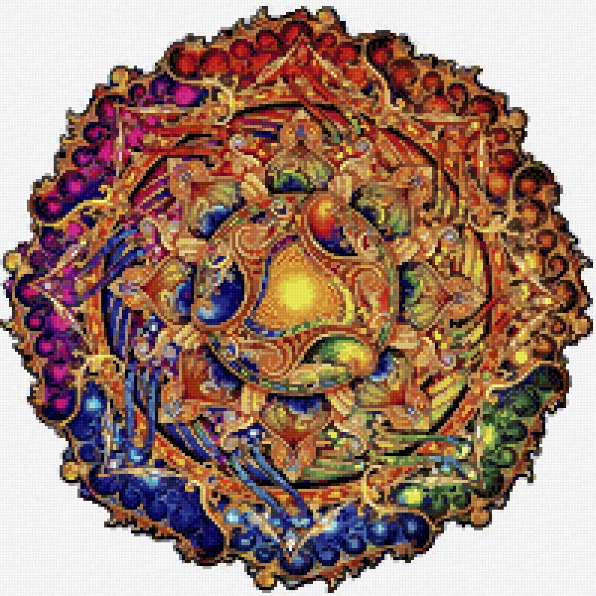 Мандала изобилия - мандала - предпросмотр