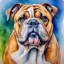 Схема вышивки «Английский бульдог»