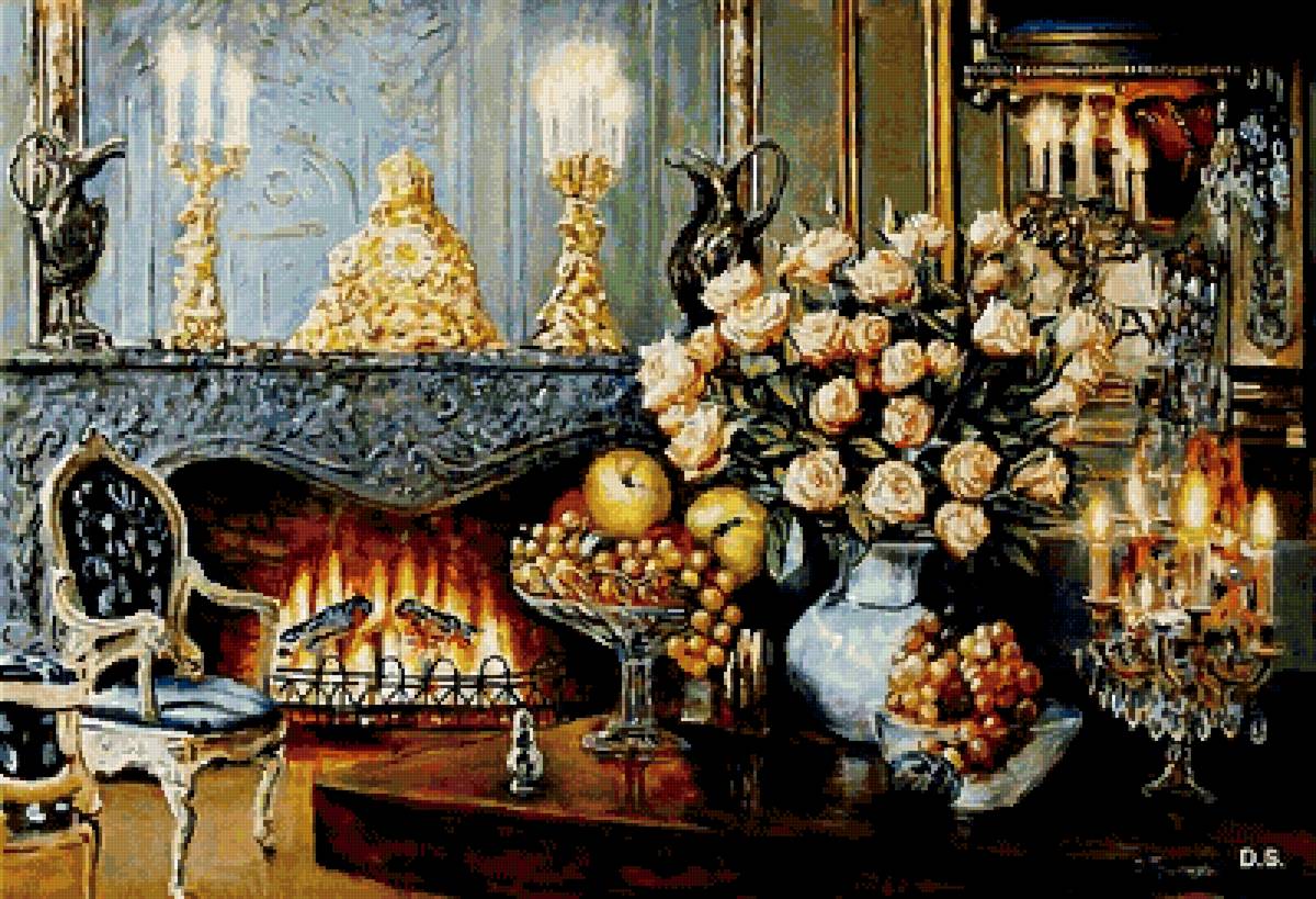 №2733808 - комната, камин - предпросмотр