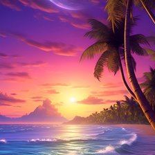 Схема вышивки «Цветной пляж»