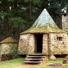 Схема вышивки «Домик Хагрида»