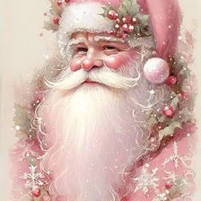 Père noël rose