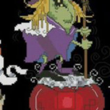 Схема вышивки «Ведьма»