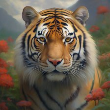 Схема вышивки «Тигр»