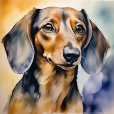 Схема вышивки «Таксик»