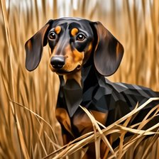 Схема вышивки «Таксик»