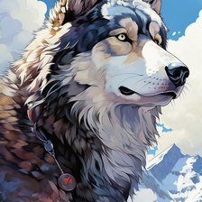 Схема вышивки «Вожак»