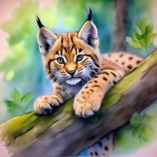 Схема вышивки «Рысенок»