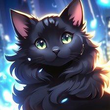 Схема вышивки «Черный кот»