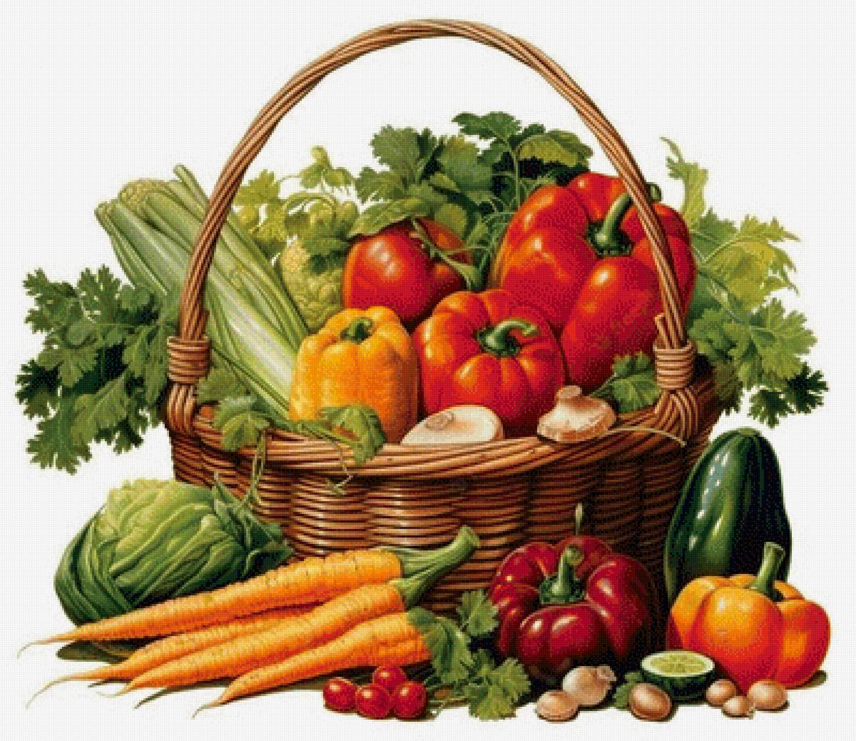 Карзина с овощами - карзина с овощами - предпросмотр