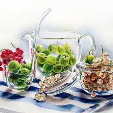 Схема вышивки «Натюрморт с ягодами»