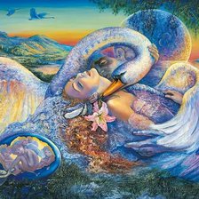 Схема вышивки «лебединая верность»