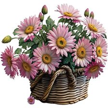 Карзина с цветами