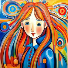 Схема вышивки «Пеппи Длинный чулок»