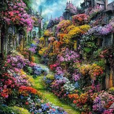 Схема вышивки «Красивый сад»