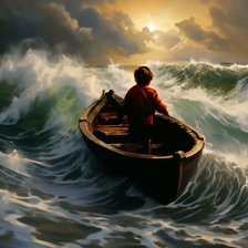 Схема вышивки «В шторм попал»