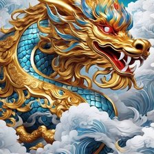 Схема вышивки «дракон»