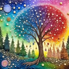 Поп-арт пейзаж