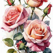 Схема вышивки «Розы»