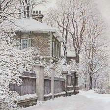 Схема вышивки «Зимний пейзаж»