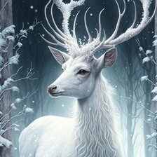 Схема вышивки «Лесной олень»