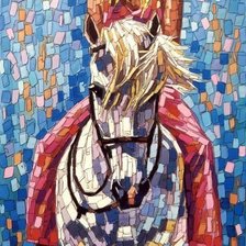 Схема вышивки «всадница»