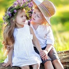 Схема вышивки «Дети»