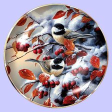 Схема вышивки «Снегири»