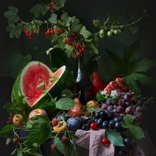 Схема вышивки «Натюрморт с арбузом»