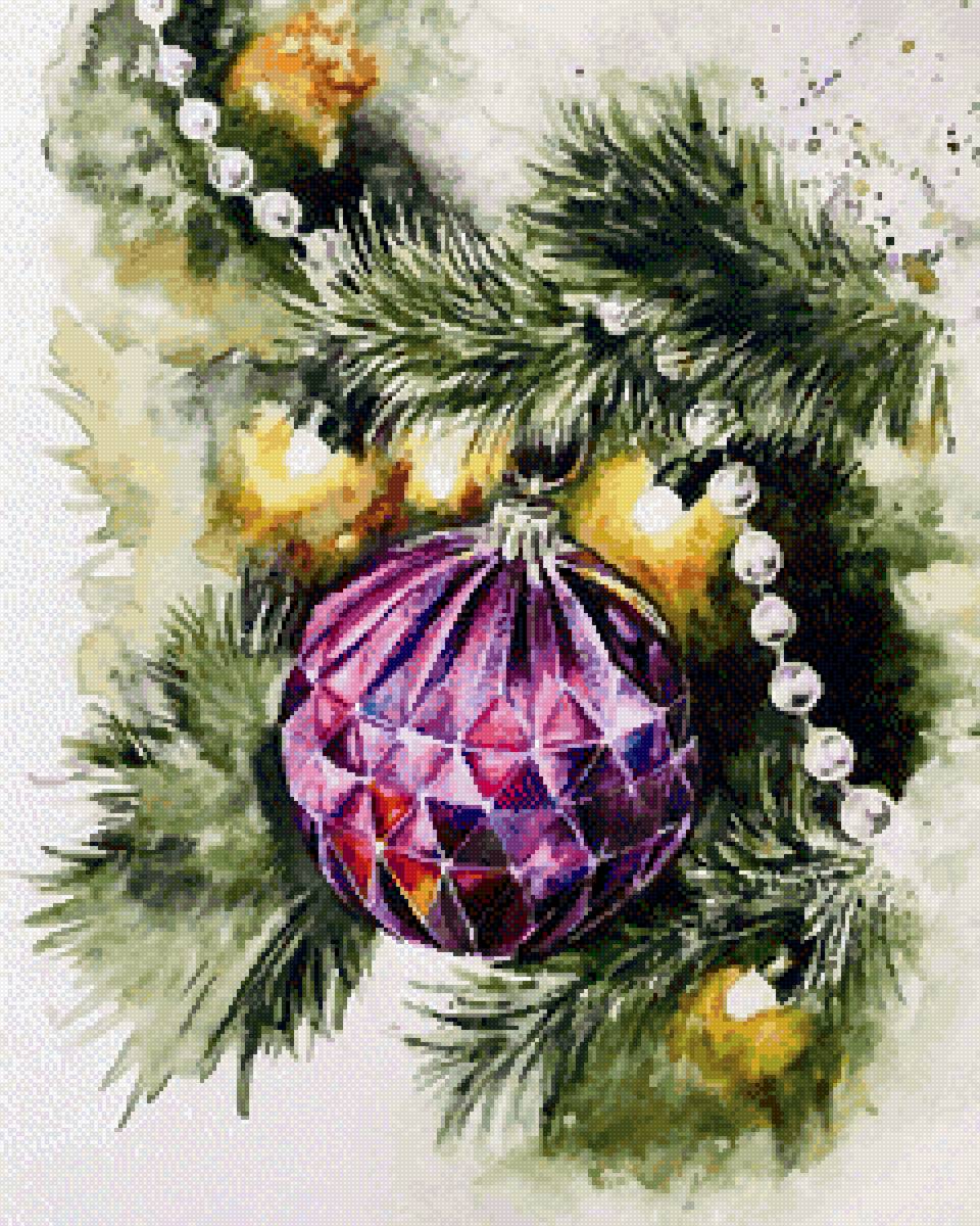 Новый год - новый год, елка, шарик - предпросмотр