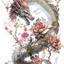 Схема вышивки «дракон»