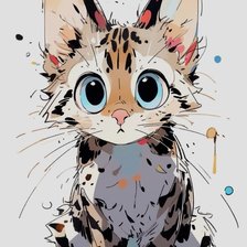 Схема вышивки «Котенок»