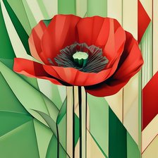 Схема вышивки «Маки»