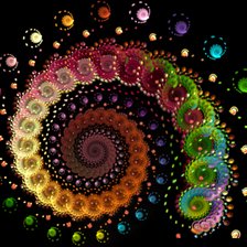 Схема вышивки «Фибоначчи»