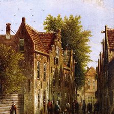 Схема вышивки «старый город»