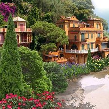 Схема вышивки «Средиземноморский пейзаж 3 часть1»