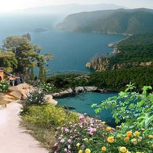 Схема вышивки «Средиземноморский пейзаж 3 часть2»