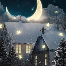 Схема вышивки «звездопад»