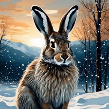 Схема вышивки «Зайчик»