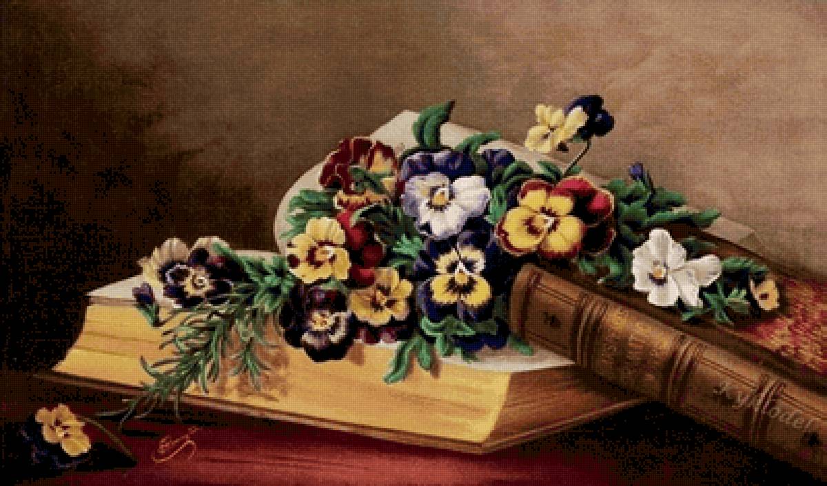 Книги с цветами - книги с цветами - предпросмотр