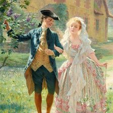 Схема вышивки «Морис Лелуар. Прогулка»