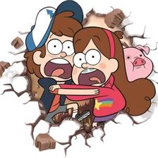 Схема вышивки «Гравити фолс»