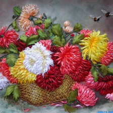 Схема вышивки «Астры»