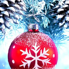 Схема вышивки «Новогодний шар»