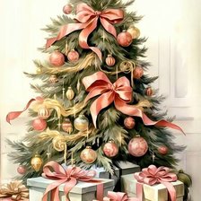 Схема вышивки «Подарки»