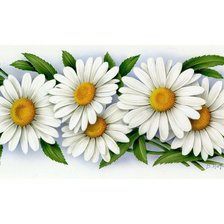 Схема вышивки «Ромашки»