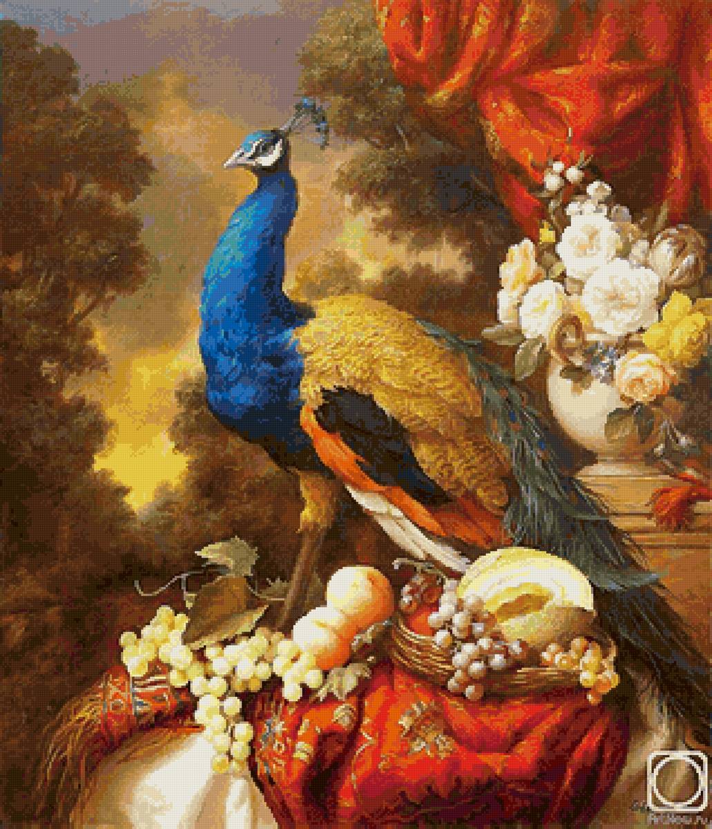 №2739673 - натюрморт, павлин - предпросмотр