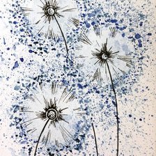 Схема вышивки «одуванчики»