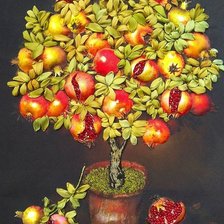 Схема вышивки «Гранатовое дерево»